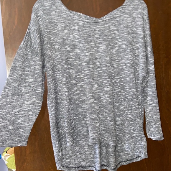 Gray Open Back Sweater - Picture 1 of 3